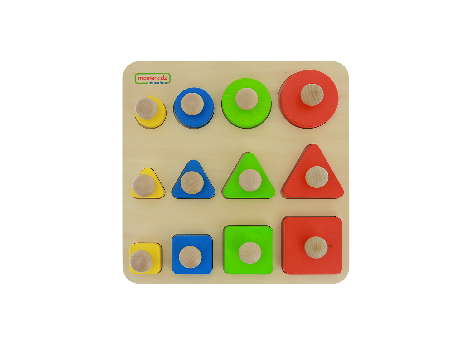 Shape、Size and Color Learning Peg Puzzle